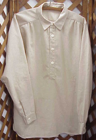 white muslin shirt